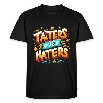 taters sur haters 12 - T-shirt Premium bio Homme - noir - Devant - Nico (187cm)