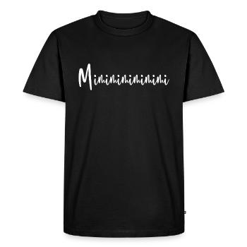 Mimimimi - Design - T-shirt Premium bio Homme - noir - Devant - Nico (187cm)