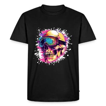 Ski Skull Lunettes de ski - T-shirt Premium bio Homme - noir - Devant - Nico (187cm)