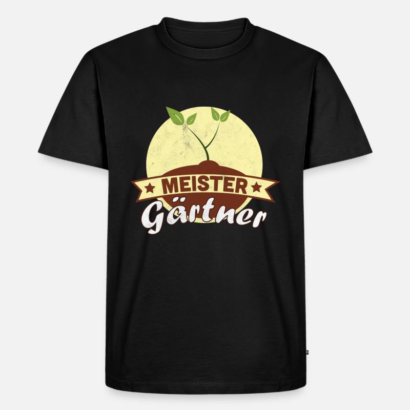Gärtner Garten Geschenk Gartenarbeit Gartenarbeit - Männer Premium Bio T-Shirt - Schwarz