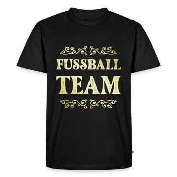 Équipe de football - T-shirt Premium bio Homme - noir - Devant - Nico (187cm)