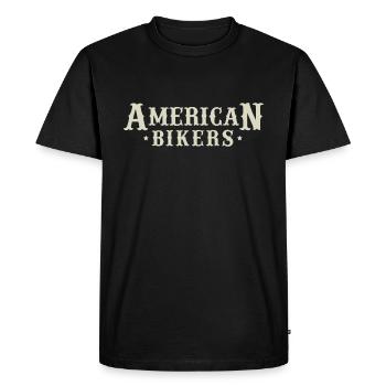 AMERICAN BIKERS - Men's Premium Organic T-Shirt - black - Front - Nico (187cm)