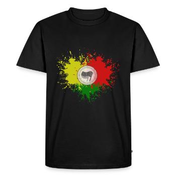 antifa infarctus de couleur - T-shirt Premium bio Homme - noir - Devant - Nico (187cm)
