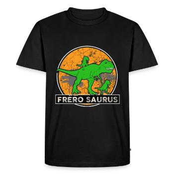 Annonce Naissance Frères Jumeau soeurs Jumelles - T-shirt Premium bio Homme - noir - Devant - Nico (187cm)
