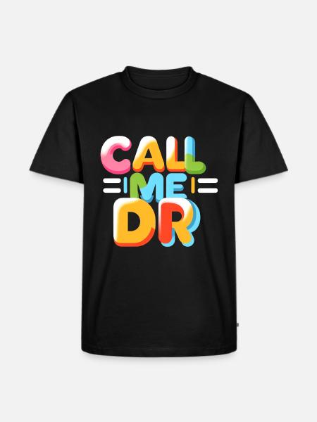 Call Me Dr 34 - Men's Premium Organic T-Shirt - black