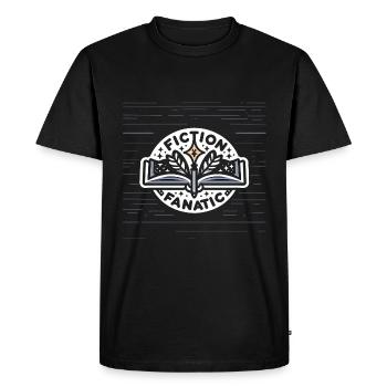 Fiction Fanatic - Men's Premium Organic T-Shirt - black - Front - Nico (187cm)