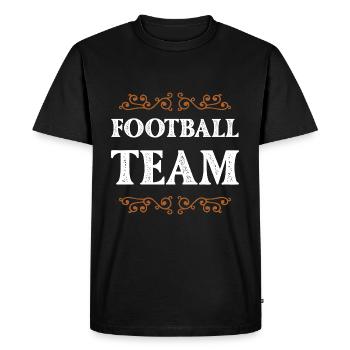 Équipe de football - T-shirt Premium bio Homme - noir - Devant - Nico (187cm)