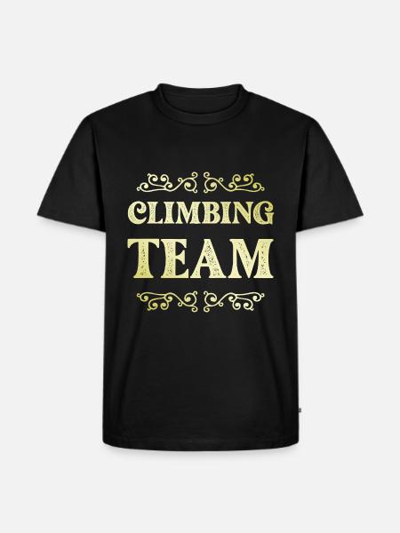 Climbing Team - Men's Premium Organic T-Shirt - black