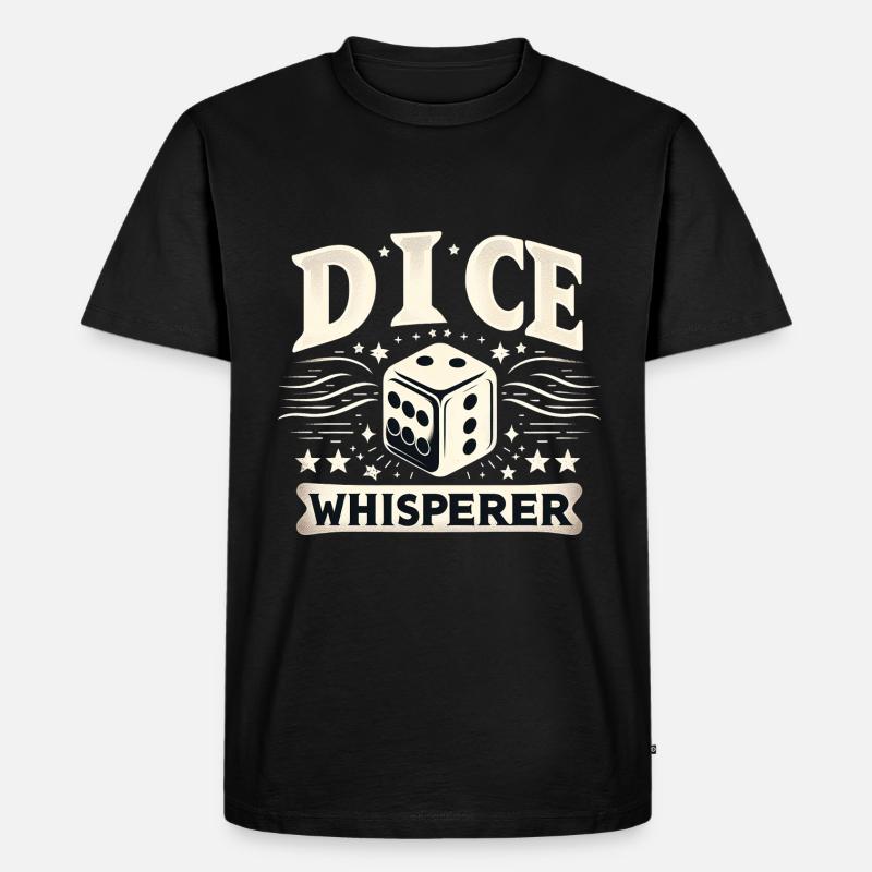 Dice Whisperer 4 - Männer Premium Bio T-Shirt - Schwarz