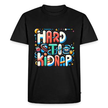 Hard to Kidnap 5 - Men's Premium Organic T-Shirt - black - Front - Nico (187cm)