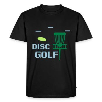 Disc Golf Disc Golf Frisbee Cadeau Cadeau - T-shirt Premium bio Homme - noir - Devant - Nico (187cm)