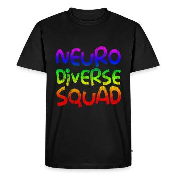 Escouade Neurodiverse 3 - T-shirt Premium bio Homme - noir - Devant - Nico (187cm)