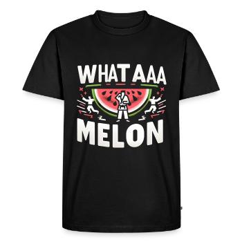 Whataaa Melon 6 - T-shirt Premium bio Homme - noir - Devant - Nico (187cm)