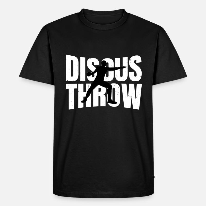 Discus Throw 3 - Männer Premium Bio T-Shirt - Schwarz