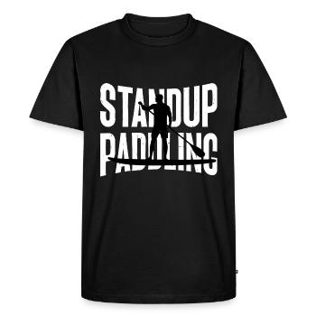 Standup Paddle (Pagaie debout) - T-shirt Premium bio Homme - noir - Devant - Nico (187cm)