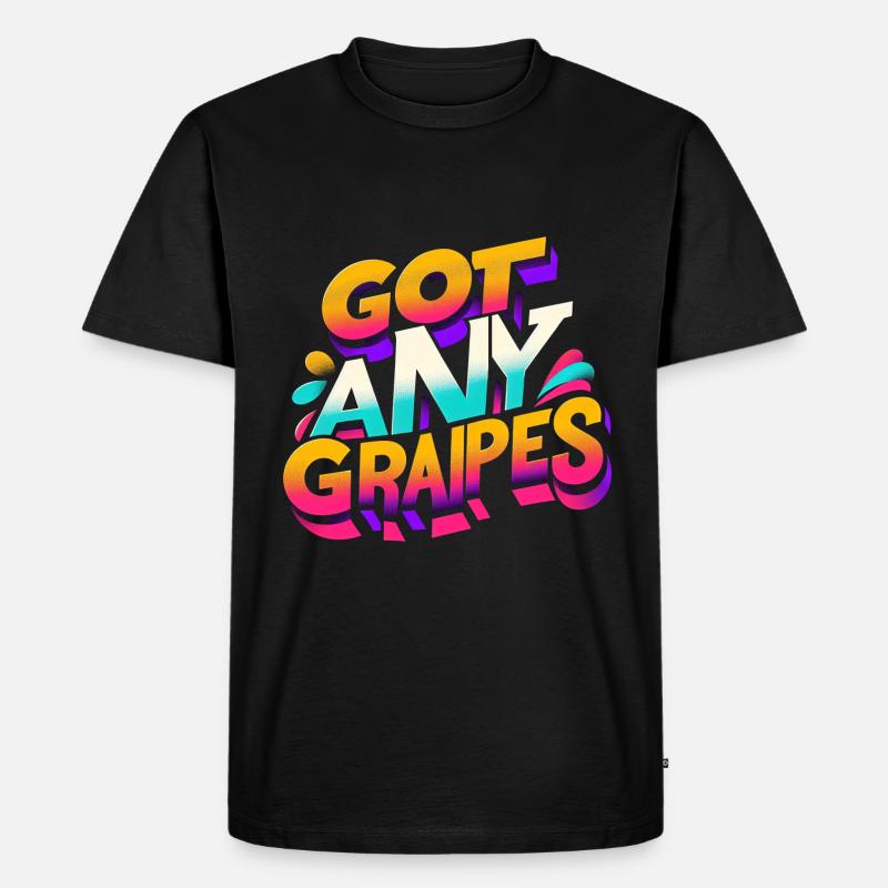 Got Any Grapes 10 - Männer Premium Bio T-Shirt - Schwarz