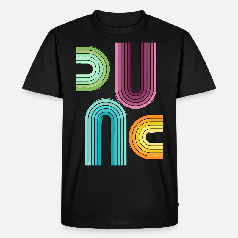 buntes Muster - Männer Premium Bio T-Shirt - Schwarz