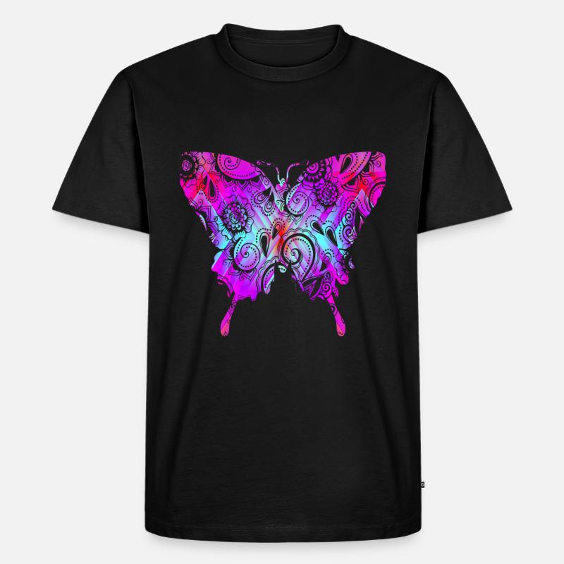Psytrance Goa Geschenk - Männer Premium Bio T-Shirt - Schwarz