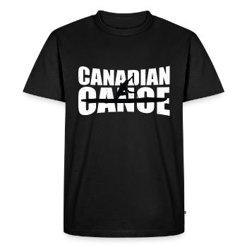 Canoë canadien 4 - T-shirt Premium bio Homme - noir - Devant - Nico (187cm)