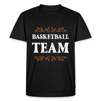 Équipe de basket-ball - T-shirt Premium bio Homme - noir - Devant - Nico (187cm)