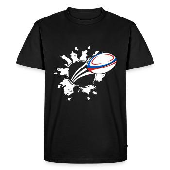 Rugby France Rugby Maillot Pour les Français Et - T-shirt Premium bio Homme - noir - Devant - Nico (187cm)