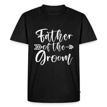 Père du marié - T-shirt Premium bio Homme - noir - Devant - Nico (187cm)