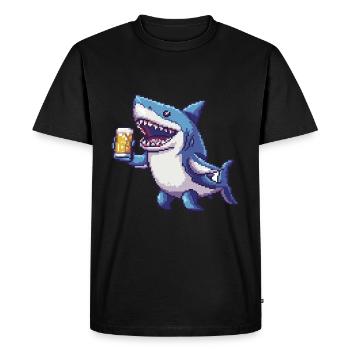 Hai Pixel Beer - Men's Premium Organic T-Shirt - black - Front - Nico (187cm)