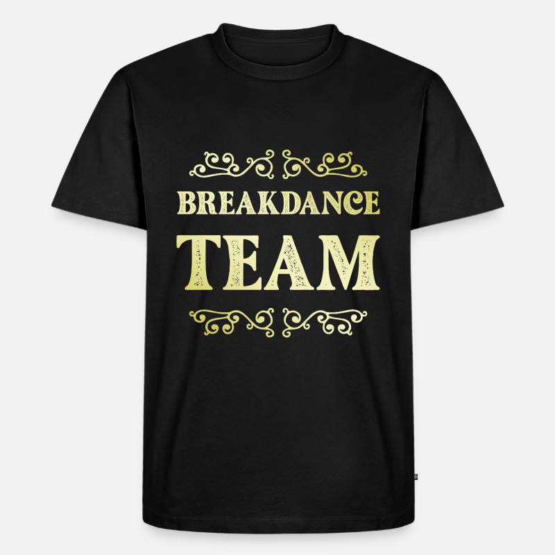Breakdance Team - Männer Premium Bio T-Shirt - Schwarz