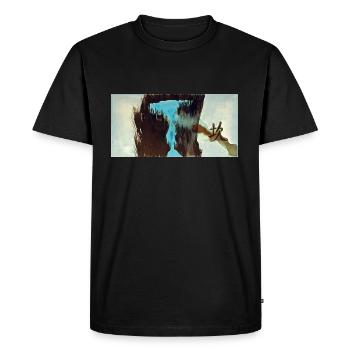 I Ching (Kun - La détresse) - T-shirt Premium bio Homme - noir - Devant - Nico (187cm)