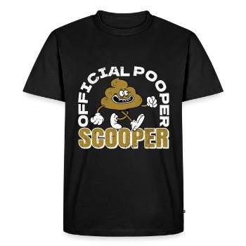 Pooper Scooper officiel 30 - T-shirt Premium bio Homme - noir - Devant - Nico (187cm)