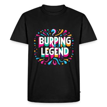 Légende du rot 12 - T-shirt Premium bio Homme - noir - Devant - Nico (187cm)