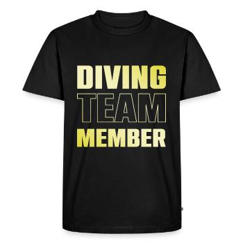 Équipe de plongée - T-shirt Premium bio Homme - noir - Devant - Nico (187cm)