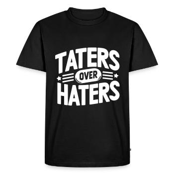 taters sur haters 13 - T-shirt Premium bio Homme - noir - Devant - Nico (187cm)