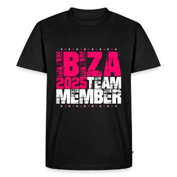 Ibiza 2025 Team - Men's Premium Organic T-Shirt - black - Front - Nico (187cm)