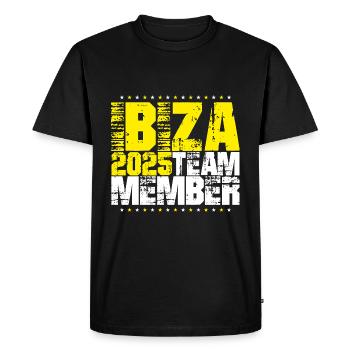 Ibiza 2025 Team - Men's Premium Organic T-Shirt - black - Front - Nico (187cm)