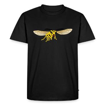 Guêpe frelon - T-shirt Premium bio Homme - noir - Devant - Nico (187cm)