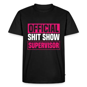 Femmes Superviseur de Shit Show - T-shirt Premium bio Homme - noir - Devant - Nico (187cm)