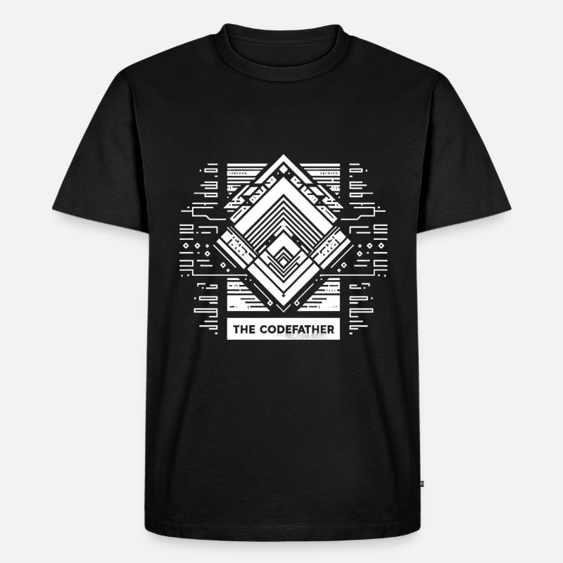 The Codefather 7 - Männer Premium Bio T-Shirt - Schwarz