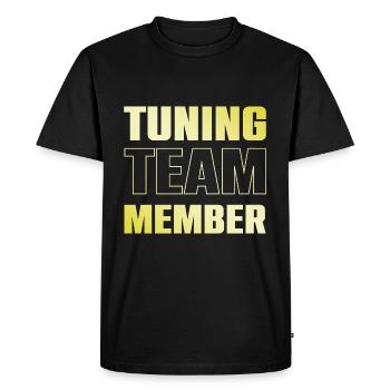 Équipe de réglage - T-shirt Premium bio Homme - noir - Devant - Nico (187cm)