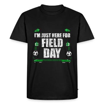 I'm Just Here For Field Day 10 - Men's Premium Organic T-Shirt - black - Front - Nico (187cm)