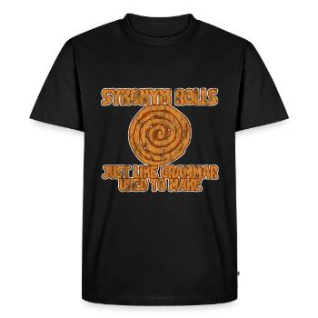 Synonym Rolls Just Like Grammar Used To Make 3 - Men's Premium Organic T-Shirt - black - Front - Nico (187cm)