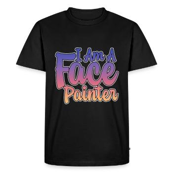 I Am A Face Painter 2 - Men's Premium Organic T-Shirt - black - Front - Nico (187cm)