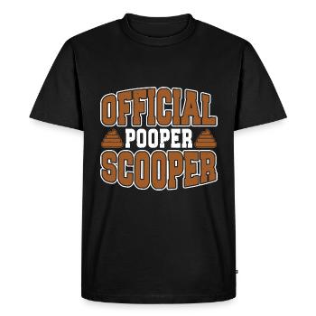 Scooper Officiel Pooper 38 - T-shirt Premium bio Homme - noir - Devant - Nico (187cm)