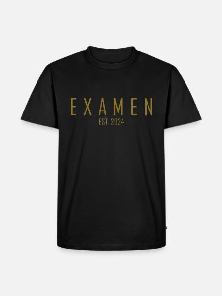 Examen EST. 2024 - Männer Premium Bio T-Shirt - Schwarz