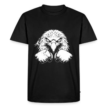Eagle Boxer Boxe MMA Arts Martiaux - T-shirt Premium bio Homme - noir - Devant - Nico (187cm)