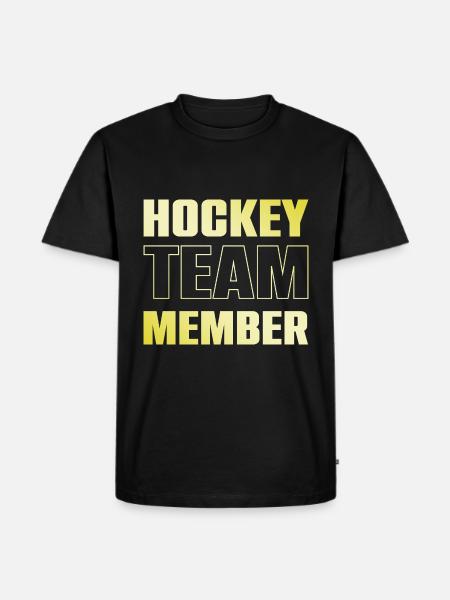 hockey team - Men's Premium Organic T-Shirt - black