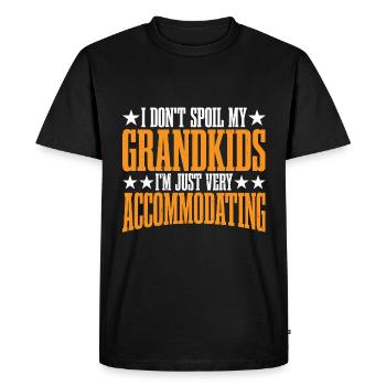 Je ne gâte pas mes petits-enfants 7 - T-shirt Premium bio Homme - noir - Devant - Nico (187cm)