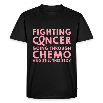 Lutter contre le cancer, et toujours aussi sexy 4 - T-shirt Premium bio Homme - noir - Devant - Nico (187cm)
