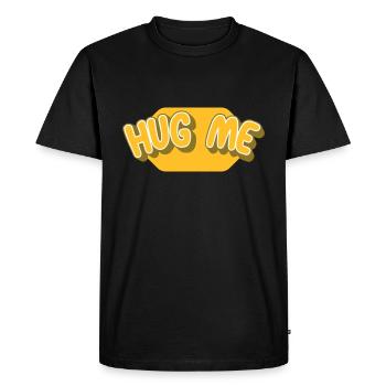 Embrasse-moi | Les couleurs peuvent être changées - T-shirt Premium bio Homme - noir - Devant - Nico (187cm)