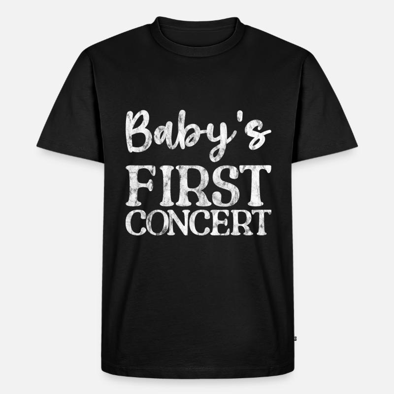 Baby's First Concert 3 - Männer Premium Bio T-Shirt - Schwarz